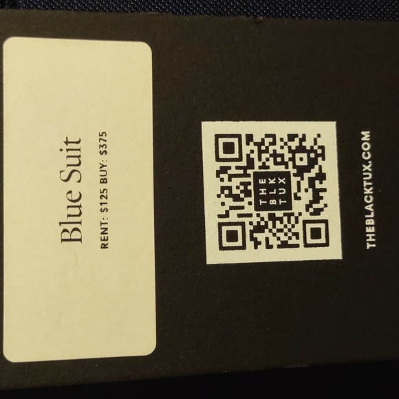 The Black Tux | Blue Suit Merino Wool Size 34R - Picture 5 of 8